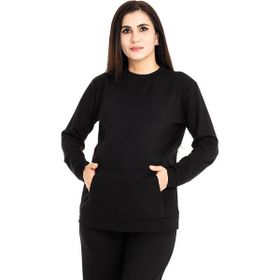 Baby Mom Siyah Emzirme Özellikli Hamile Sweatshirt