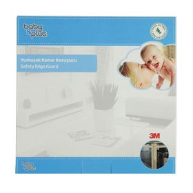 Baby Plus 3.4x3.4x200 cm Beyaz Soft Köşe Koruyucu