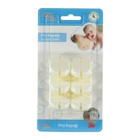 Baby Plus Bebek Beyaz 6 Adet Güvenlik Priz Kapağı