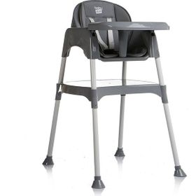 Baby Plus Gri Multi Masalı Mama Sandalyesi