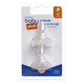 Baby Plus No:1 Az Akış İkili Antikolik PP Biberon Yedek Emziği