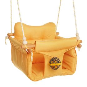 Baby Plus Nostalji Yellow Ahşap Salıncak