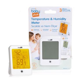 Baby Plus Renkli Ekran Sıcaklık ve Nem Ölçer
