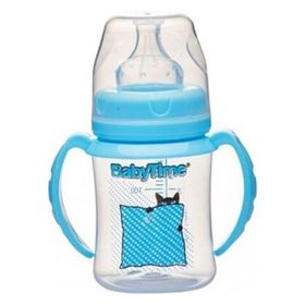 Baby Time 150 ml Silikon Uçlu Geniş Agız Kulplu Biberon