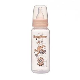 Baby Time BT065 250 ml Krem Silikon Damaklı PP Kulplu Biberon