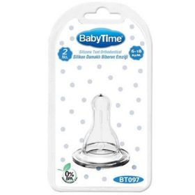 Baby Time BT097 No:2 Klasik Silikon Biberon Emziği