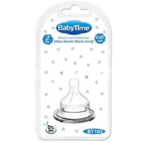 Baby Time BT103 No:2 Geniş Ağız Biberon Emziği