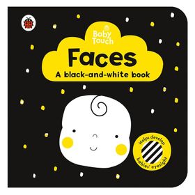 Baby Touch Faces A Black And White Book - Ladybird