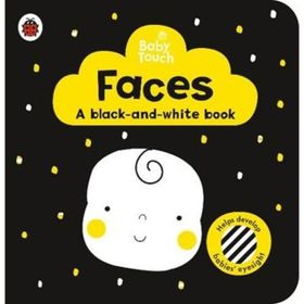 Baby Touch Faces A Black And White Book - Ladybird