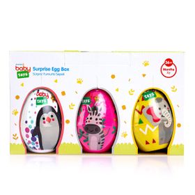 Baby Toys +3 Yaş Asortili Sürpriz Yumurta Bebek Oyun Hamuru Seti