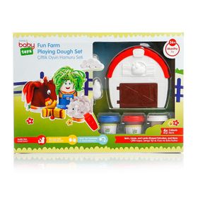 Baby Toys +3 Yaş Çiftlik Bebek Oyun Hamuru Seti