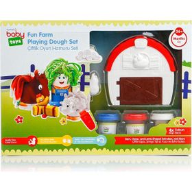 Baby Toys +3 Yaş Çiftlik Bebek Oyun Hamuru Seti