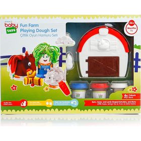 Baby Toys +3 Yaş Çiftlik Bebek Oyun Hamuru Seti