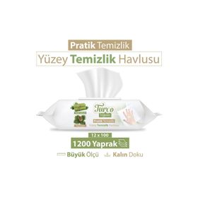 Baby Turco 100'lü Doğadan Pratik Yüzey Temizlik Havlusu