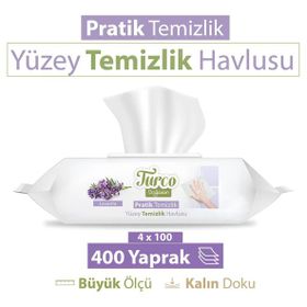 Baby Turco 100'lü Lavanta Temizliği Yüzey Temizlik Havlusu