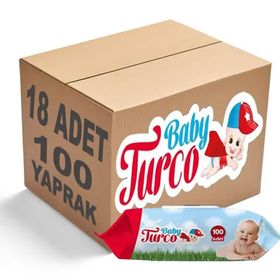 Baby Turco 18x90 Yaprak Alkolsüz Islak Bebek Havlusu ( 1620 yaprak )