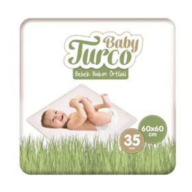 Baby Turco 35 Adet 60x60 cm Bebek Bakım Alt Açma Örtüsü