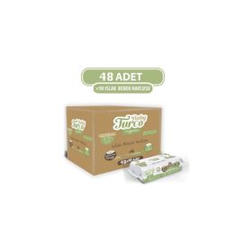 Baby Turco 48x90 Yaprak Doğadan Islak Bebek Havlusu