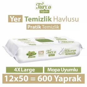 Baby Turco 50'li Yeşil Sabun Temizliği Yer Temizlik Havlusu (2 adet)