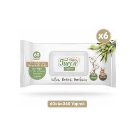 Baby Turco 60'lı Turco Doğadan Islak Mendil Havlu (3 adet)