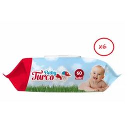 Baby Turco 60x6'lı 360 Yaprak Islak Havlu