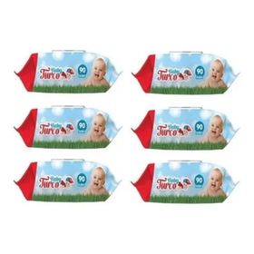 Baby Turco 6x90 Yaprak Islak Havlu Mendil