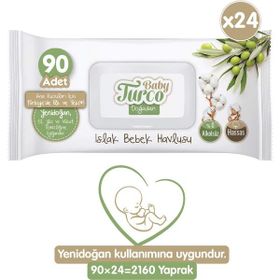 Baby Turco 90'lı Doğadan Yenidoğan Islak Bebek Havlusu