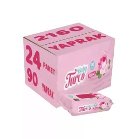 Baby Turco 90'lı Gül Kokulu Islak Bebek Havlusu