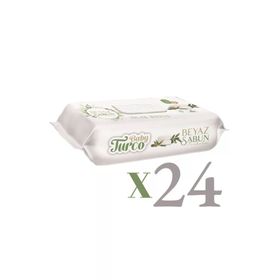 Baby Turco Beyaz Sabun Kokulu 24x90 Adet Islak Havlusu