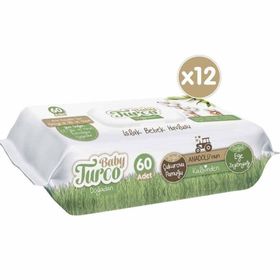 Baby Turco Doğadan 60 Yaprak 12 Paket Islak Mendil