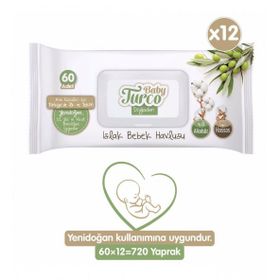 Baby Turco Doğadan 60 Yaprak 12 Paket Islak Mendil