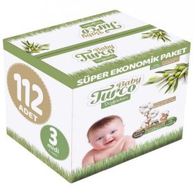 Baby Turco Doğadan No:3 Midi 112 Adet Külot Bebek Bezi