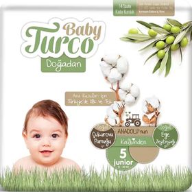 Baby Turco Doğadan No:5 Junior 156 Adet Bebek Bezi