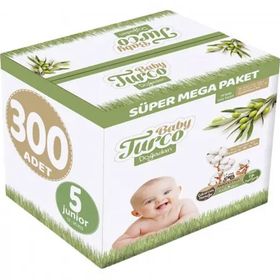 Baby Turco Doğadan No:5 Junior 300 Adet Bebek Bezi