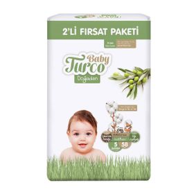 Baby Turco Doğadan No:5 Junior 58 Adet Bebek Bezi