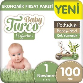 Baby Turco Doğadan Pofuduk No:1 Yenidoğan Bebek Bezi