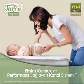 Baby Turco Doğadan Pofuduk No:4 Maxi Bebek Bezi