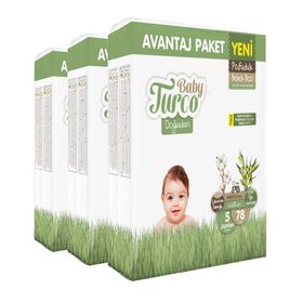 Baby Turco Doğadan Pofuduk No:5 Junior 234 Adet Bebek Bezi