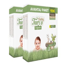 Baby Turco Doğadan Pofuduk No:5 Junior Bebek Bezi