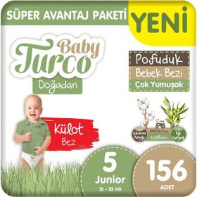 Baby Turco Doğadan Pofuduk No:5 Junior Külot Bebek Bezi