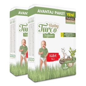 Baby Turco Doğadan Pofuduk No:5 Junior Külot Bebek Bezi