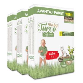 Baby Turco Doğadan Pofuduk No:5 Junior Külot Bebek Bezi