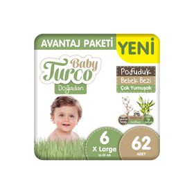 Baby Turco Doğadan Pofuduk No:6 Xlarge Bebek Bezi