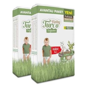 Baby Turco Doğadan Pofuduk No:6 XLarge Külot Bebek Bezi