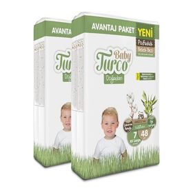 Baby Turco Doğadan Pofuduk No:7 XXLarge 96 Adet Bebek Bezi