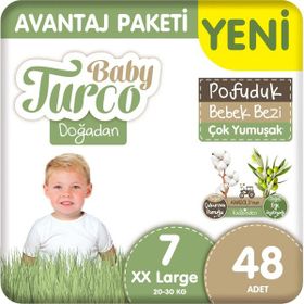 Baby Turco Doğadan Pofuduk No:7 XXLarge Bebek Bezi