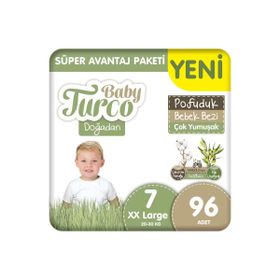 Baby Turco Doğadan Pofuduk No:7 XXLarge Bebek Bezi