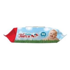 Baby Turco Kapaklı 12x90 Adet Beyaz Sabun Kokulu Islak Havlu Mendil