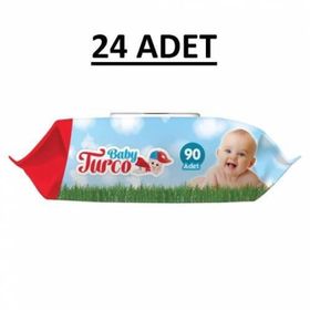 Baby Turco Klasik 24x90 Yaprak Islak Havlu Mendil