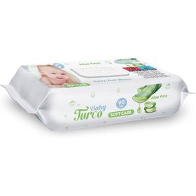 Baby Turco Softcare Aloea Vera 90x9 810 Yaprak Islak Havlu Mendil